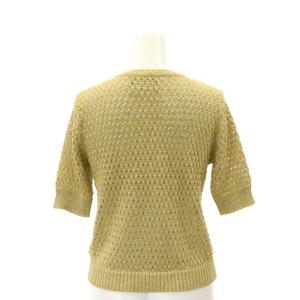 KEITA MARUYAMA 半袖 カーディガン ニット 1 ゴールド色