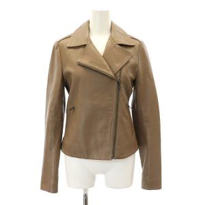 PERFECT LEATHER2 SANDAJ レザー ライダースジャケット アウター 総裏地 P ブラウン