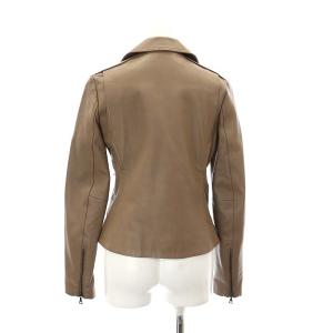 Theory PERFECT LEATHER2 SANDAJ レザー ライダースジャケット アウター 総裏地 P ブラウン