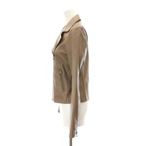 Theory PERFECT LEATHER2 SANDAJ レザー ライダースジャケット アウター 総裏地 P ブラウン