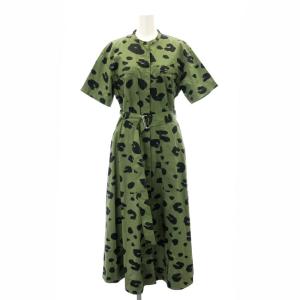 LEOPARD POPLIN SS UTL SHIRTDRESS ワンピース シャツワンピース ロング