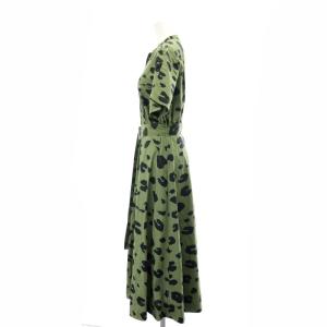 Theory LEOPARD POPLIN SS UTL SHIRTDRESS ワンピース シャツワンピース ロング