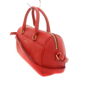 SAINT LAURENT PARIS ベイビーダッフル ハンドバッグ ショルダーバッグ 2way レッド 330958