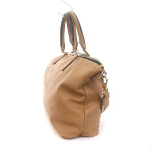 ANYA HINDMARCH レザー トートバッグ 2way ショルダー ロゴ ベージュ