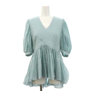 ラストダンスのブラウス jade プルオーバー 五分袖 パフスリーブ ギャザー フィッシュテール 36