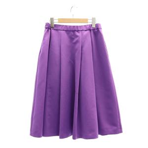 TO BE CHIC マットグログラン スカート ロング フレア 42 紫 パープル