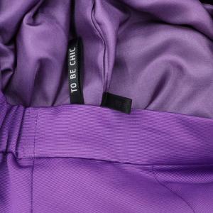 TO BE CHIC マットグログラン スカート ロング フレア 42 紫 パープル
