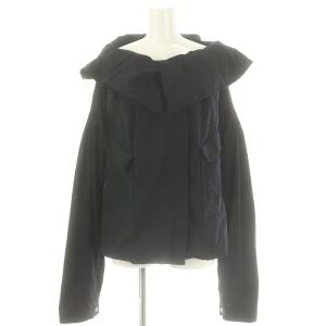 切替 ジップアップ ジャケット ブルゾン ジップアップ 40 紺 ネイビー