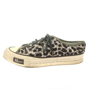 visvim SKAGWAY LO LEOPARD スニーカー 8.5 ホワイト ブラック カーキ