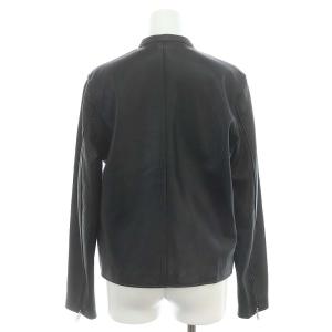 JOURNAL STANDARD 23SS シープレザーシングルライダースブルゾン ジップアップ 38 黒 ブラック