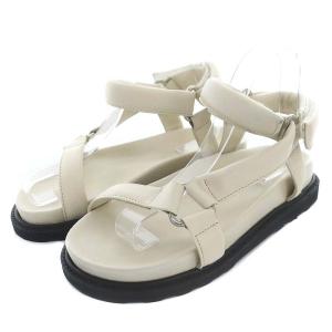 STRAP SOLIDES サンダル シューズ ストラップ 8 25cm ベージュ /AT OS