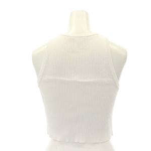 EVERYDAY I LIKE 23SS ALFRED Cropped タンクトップ カットソー ノースリーブ クロップド 白 ホワイト