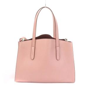 COACH チャーリー キャリーオール 2WAY トートバッグ ショルダーバッグ レザー フラワーモチーフ ピンク 25137