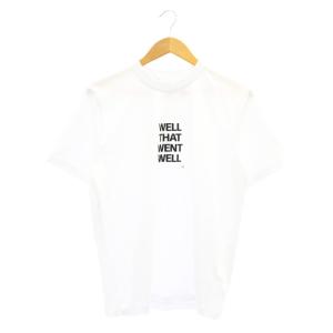 well that went well Tシャツ カットソー 半袖 コットン S 白 ホワイト /NR