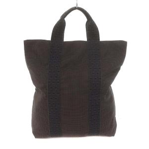 HERMES トワル エールライン カバ ハンドバッグ トートバッグ グレー