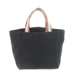 ANYA HINDMARCH LUNCH ロゴ トートバッグ キャンバス グレー マルチカラー