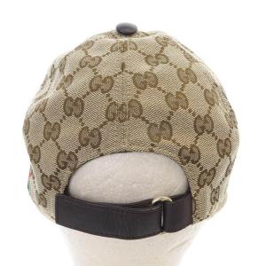 GUCCI GGキャンバス キャップ S 57cm ブラウン