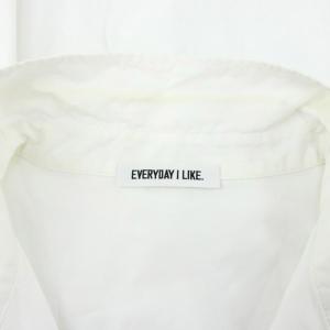 EVERYDAY I LIKE Oxford Wash シャツ 長袖 白 ホワイト