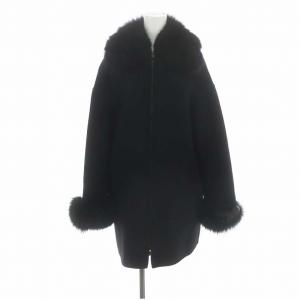 FOXカラーリバーコート アウター ジップアップ 36 黒 ブラック /DF OS