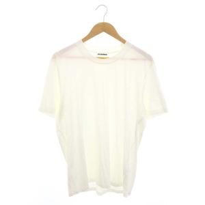 クルーネック Tシャツ カットソー 半袖 L 白 ホワイト