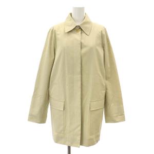 ノバチェックステンカラーコート トレンチコート スプリングコート ミドル丈 40 ベージュ