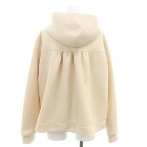 Chesty 23SS フラワーフレアパーカー 長袖 フルジップ フード付き 0 XS ピンクベージュ