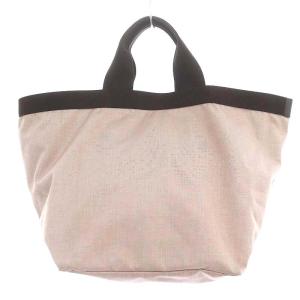 Hervé Chapelier 725C コーデュラ舟型トートL  バッグ ハンド バイカラー ピンク 茶 ブラウン