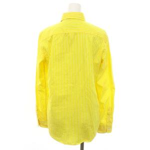 POLO RALPH LAUREN ストライプシャツ 長袖 2 黄色 白 イエロー ホワイト