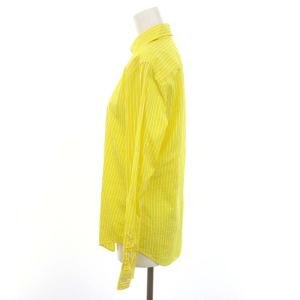 POLO RALPH LAUREN ストライプシャツ 長袖 2 黄色 白 イエロー ホワイト