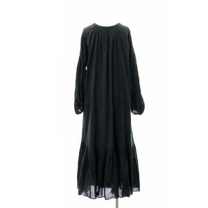 MARIHA ルネッサンスのドレス ワンピース ロング マキシ丈 長袖 36 黒 ブラック