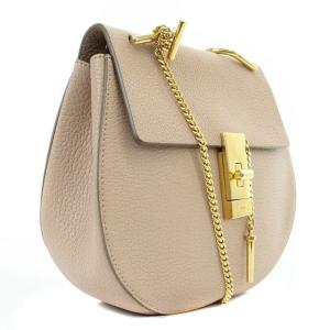 Chloe ドリュー ショルダーバッグ チェーン ピンクベージュ