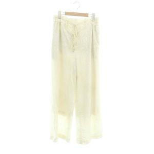 アメリ AMRI MEDI LAMP EMBROIDERY PANTS ワイドパンツ 刺繍 M オフホワイト