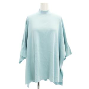 ADORE 23SS セットアップ ストレッチニットトップス 七分袖 カットソー タイトスカート ロング 38 水色 ライトブルー