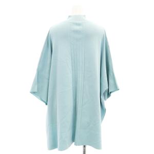 ADORE 23SS セットアップ ストレッチニットトップス 七分袖 カットソー タイトスカート ロング 38 水色 ライトブルー