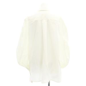 Mame Kurogouchi 22AW Curved Pleated Shirt 1 オフホワイト