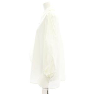 Mame Kurogouchi 22AW Curved Pleated Shirt 1 オフホワイト