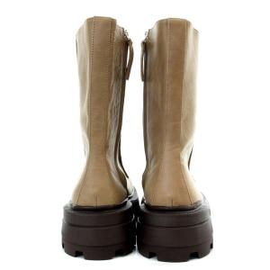 Ameri VINTAGE シャークソールスクエアブーツ ショート レザー L 24.5cm-25cm 茶色 ブラウン