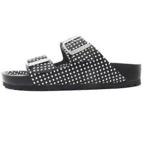 BIRKENSTOCK 10 Corso Como 限定500足 ポルカドット サンダル 24.5cm ブラック ホワイト