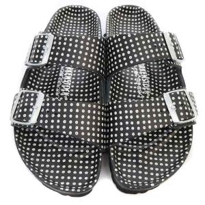 BIRKENSTOCK 10 Corso Como 限定500足 ポルカドット サンダル 24.5cm ブラック ホワイト