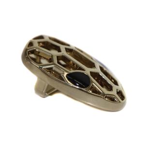 BVLGARI セルペンティ スネークヘッド スカーフリング ゴールド色