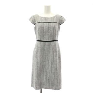 CORAL ドレス ワンピース 半袖 ロング ミモレ ラメ 0 S 白 ホワイト