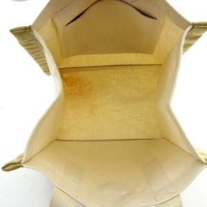 LUDLOW キャンバス ハートモチーフ トートバッグ ミニトート ハンドバッグ 生成り色 エクリュ ベージュ