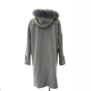 ANAYI メルトンダッフルコート ロング ウール 36 S グレー
