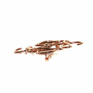 LOEWE アナグラム ブローチ ピンクゴールド