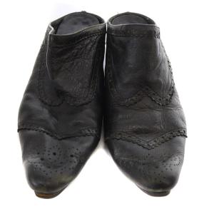 JUNYA WATANABE コムデギャルソン ヒールミュール チャンキーヒール 24.5cm 黒 ブラック