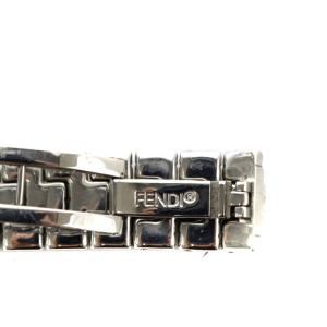 FENDI 660L 腕時計 青文字盤 クオーツ アナログ 2針 青 ブルー シルバー色