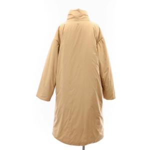 CONVERSE トウキョウ TOKYO 中綿コート アウター ロング 刺繍 ピンクベージュ