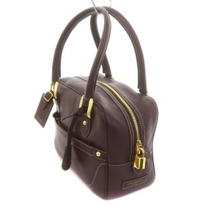 J&M DAVIDSON  MINI MIA ハンドバッグ 南京錠付き ダークブラウン 1200-7266