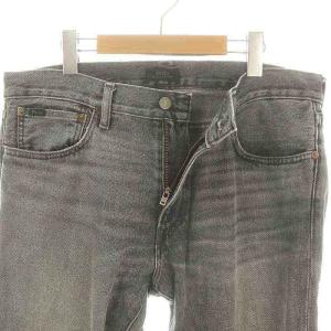 POLO RALPH LAUREN THE SULLIVAN SLIM デニムパンツ ジーンズ テーパード ダメージ加工 33 黒 ブラック