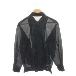 TOGA アーカイブス ARCHIVES 23SS Mesh marble print blouson ブルゾン ジャケット S 黒